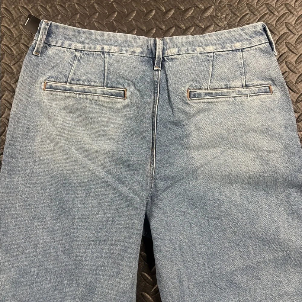 NWT Express Wide Leg High Rise Jeans Size 14S Stretch Denim - Picture 12 of 12